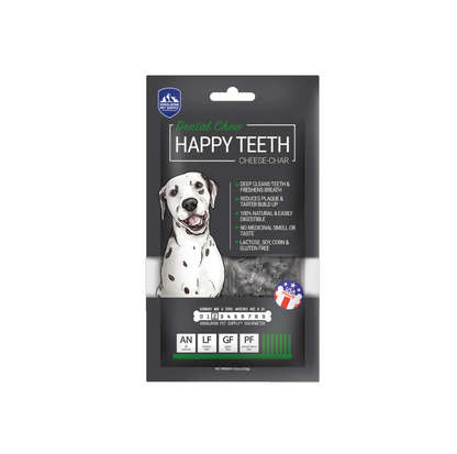 Himalayan Dog Chew Happy Teeth Cheese-Char with Activated Charcoal Large 2pk