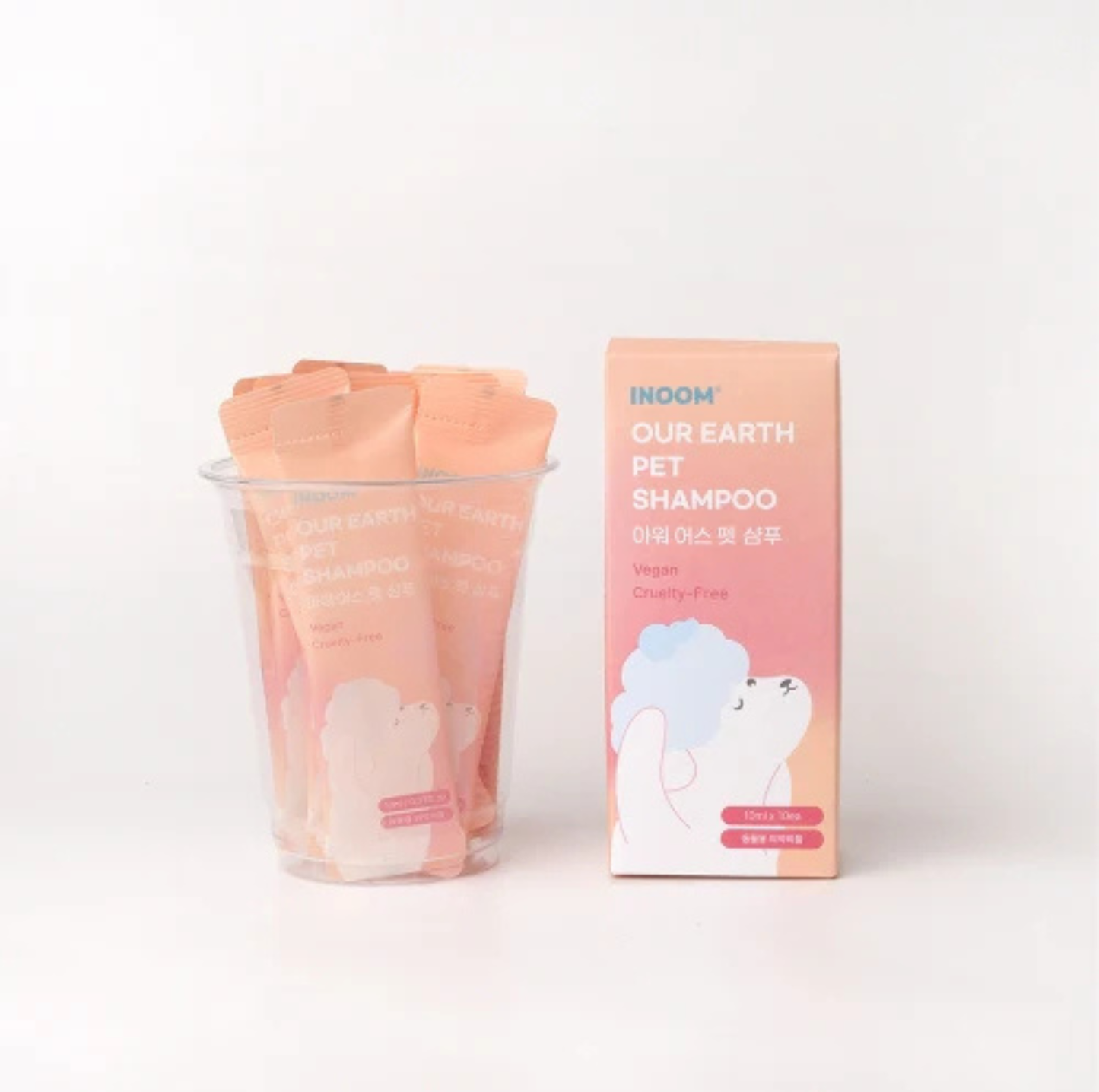 INOOM OUR EARTH Plant-Based Pet Shampoo Travel Pack- Vegan, Cruelty-Free