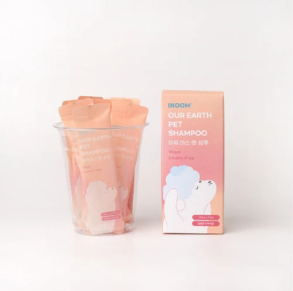 INOOM OUR EARTH Plant-Based Pet Shampoo Travel Pack- Vegan, Cruelty-Free