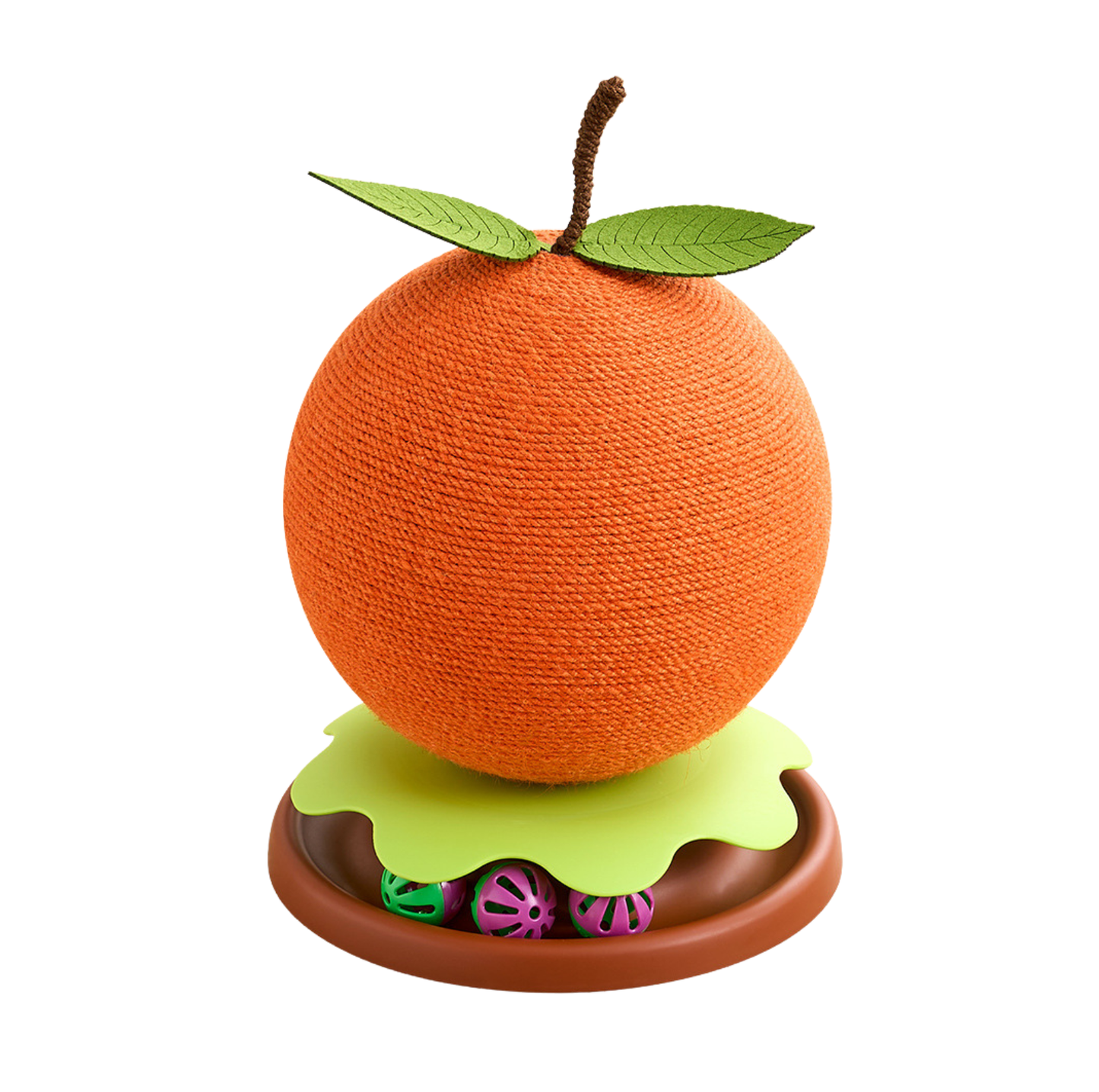 Sisal Ball Cat Scratcher with Track Toy