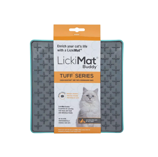 LickiMat Cat Tuff Buddy - Dishwasher safe version of Classic Buddy