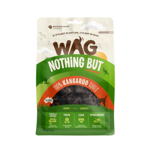 WAG Kangaroo Cubes Dog Treat 200g