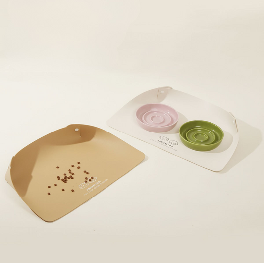 Foldable Waterproof PU Feeding Mat – Splash-Proof & Easy-Clean
