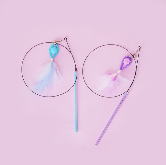 Goldfish Feather Teaser Wand