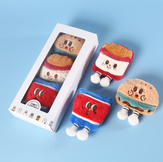Cartoon Fastfood Cat Catnip Plush Toys