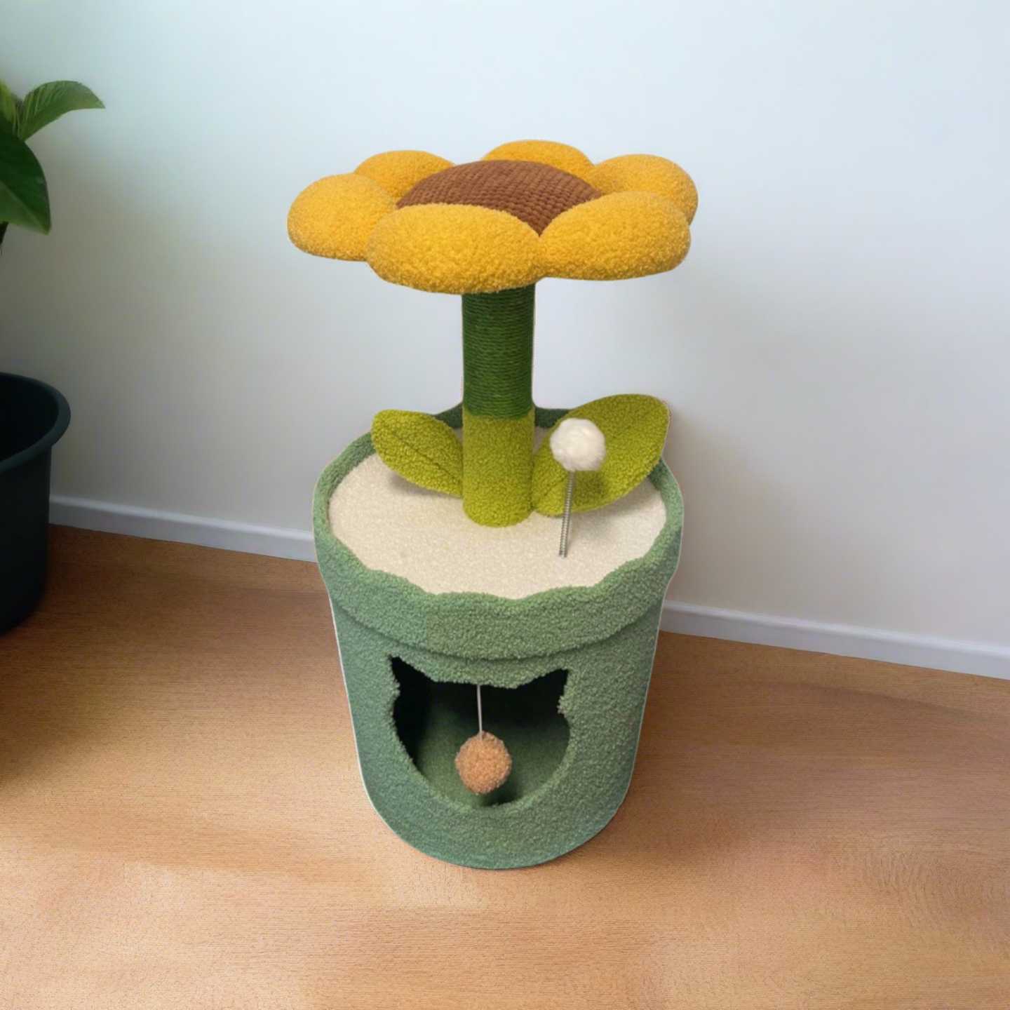 Flower Pot Style Cat Scratching Post