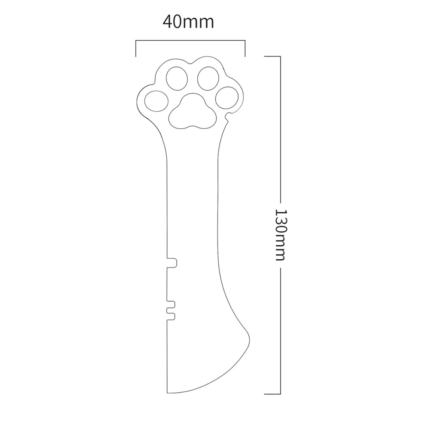 Cat Claw Silicone Spoon with Pattern