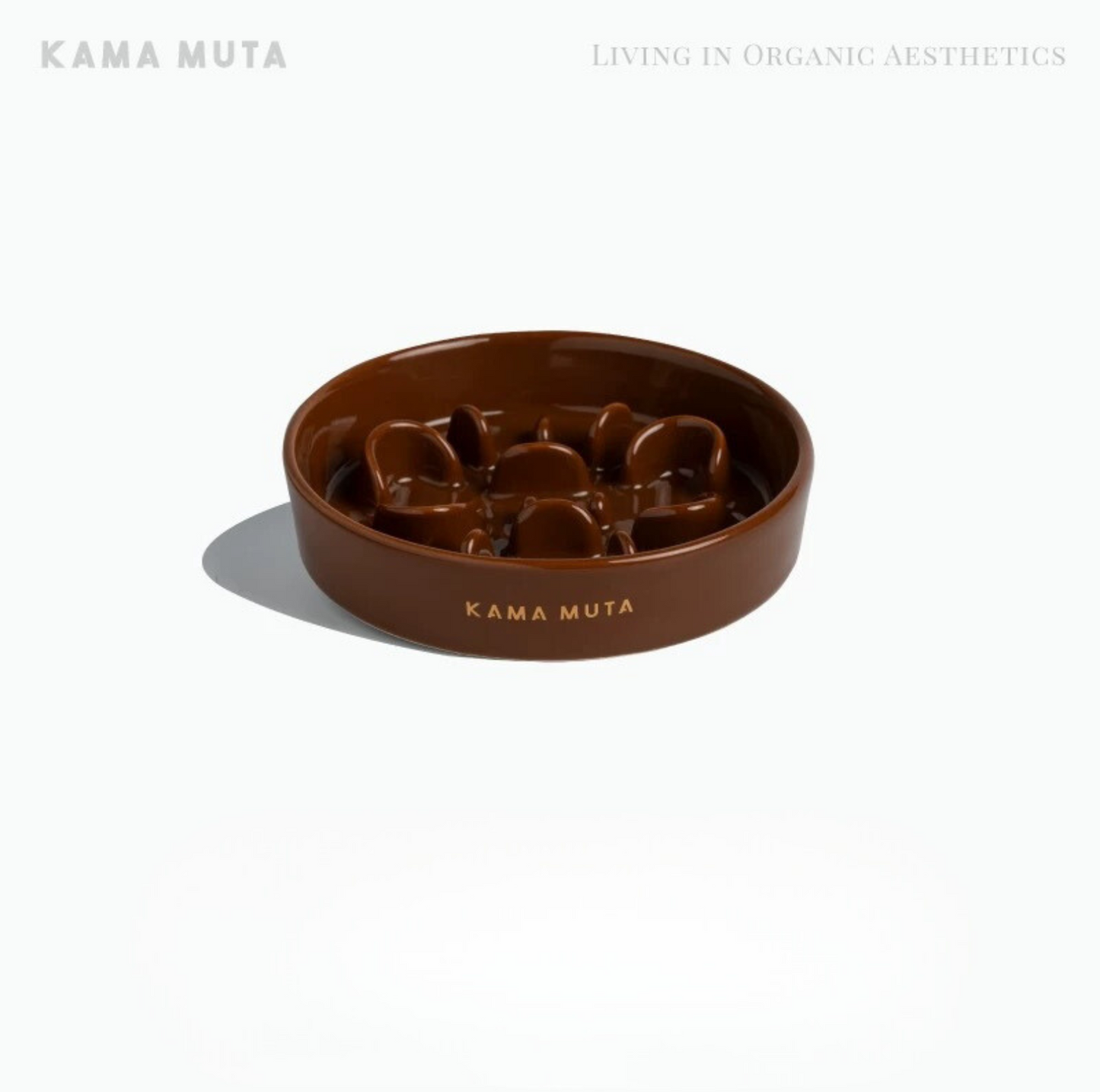 KAMA MUTA Ceramic Slow Feeder Bowl