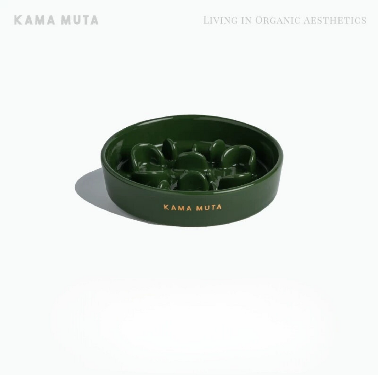 KAMA MUTA Ceramic Slow Feeder Bowl