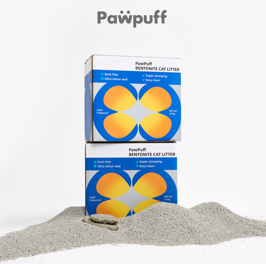 PawPuff Ultra Clumping Sodium Mineral Cat Litter, 9.6kg - DUST FREE Formula