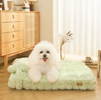 Thickened Faux Fur Pet Sleeping Mattress with Pillow