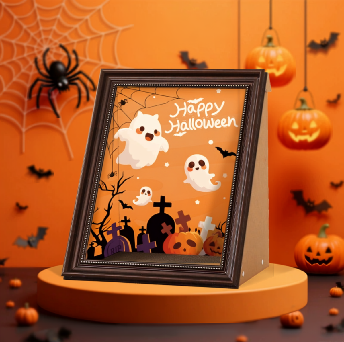Halloween Framed Cat Scratcher House