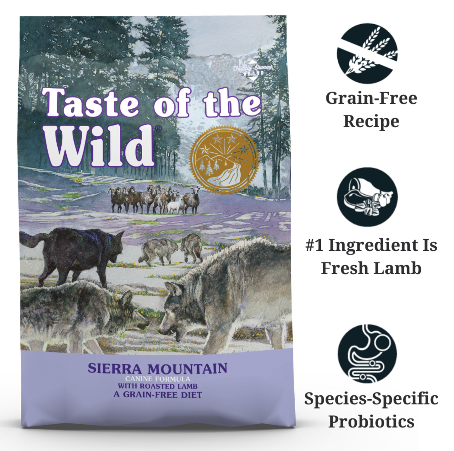 Taste of the Wild Grain Free-Sierra Mountain Canine Dog Dry Food 12.2kg