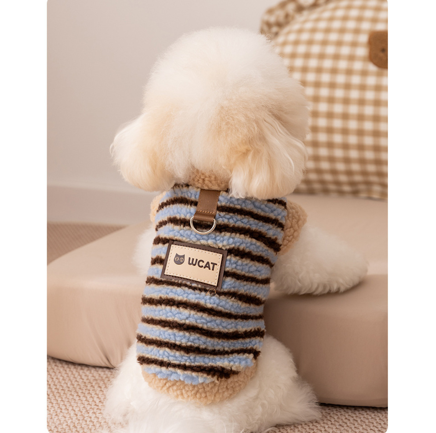 Teddy Fleece Pet Vest with D-Ring