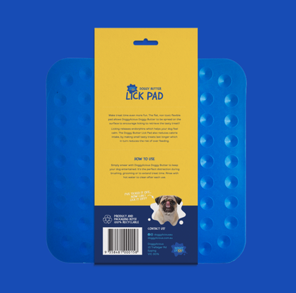 DOGGYLICIOUS DOGGY BUTTER LICK PAD BLUE