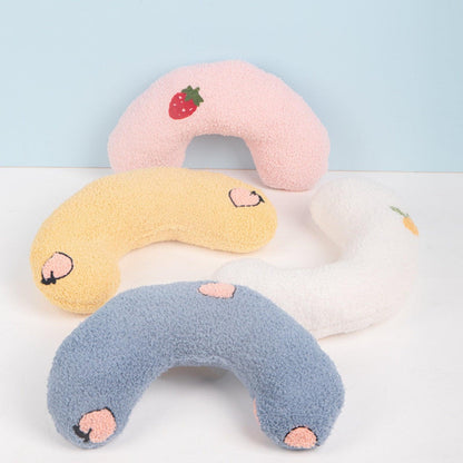 Cozy Crescent-Shaped Pet Pillow