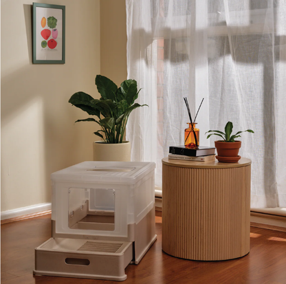 Ecoboco Pure Flow Double-Layer Cat Litter Box and Cat Litter System