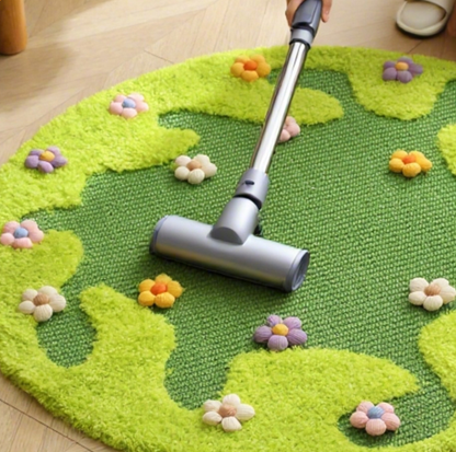 Flower Meadow Sisal Cat Round Scratching Rug  (81cm)