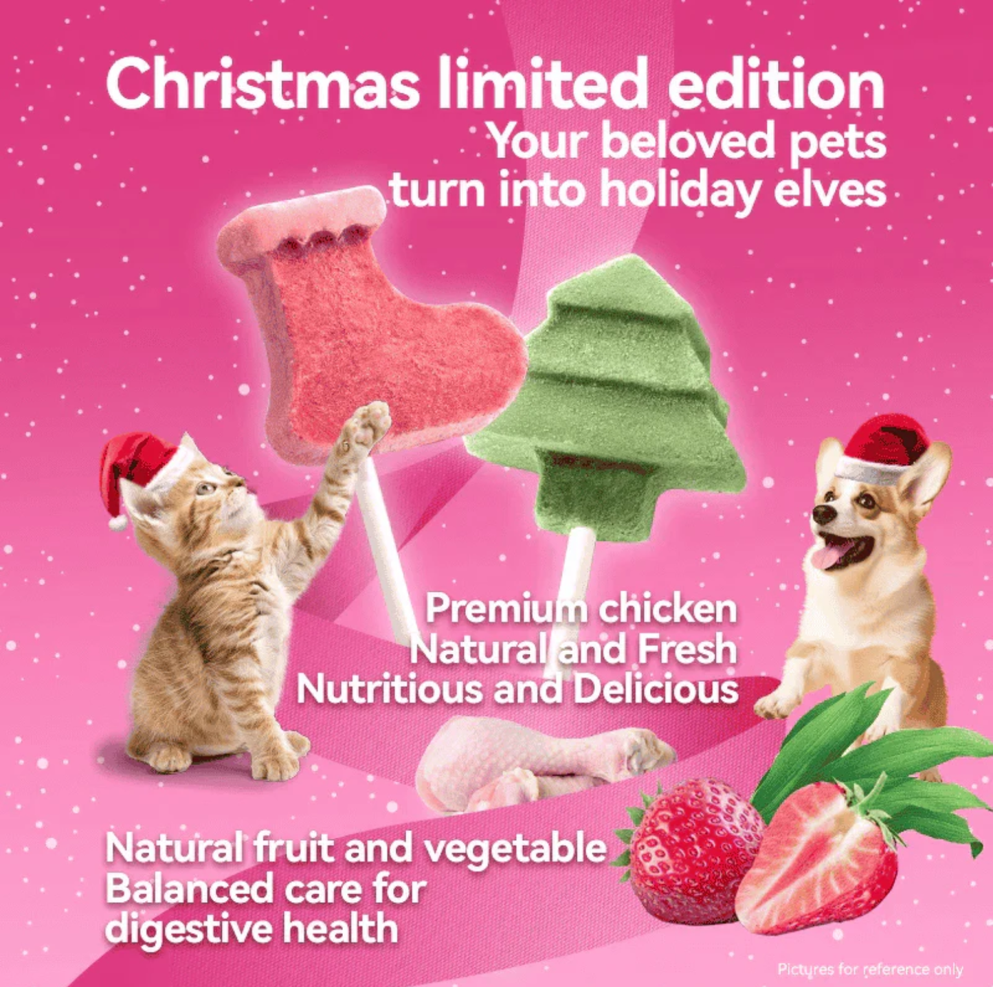 RANOVA Freeze-Dried Lollipop Treats | Christmas Limited Edition (10pcs)