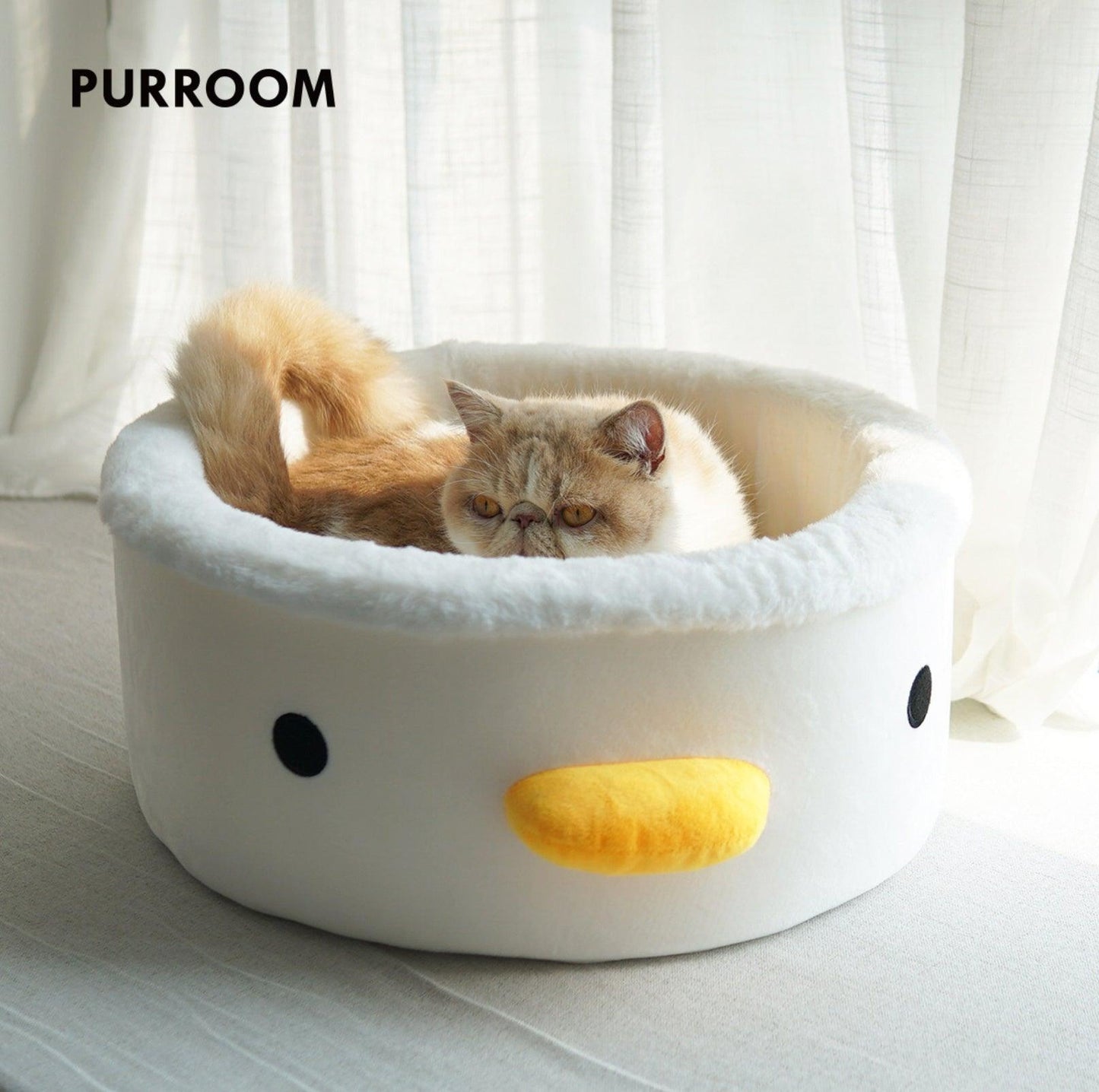 PURROOM Little Chicken Series - Deep Pet Bed for Cats and Small Dogs