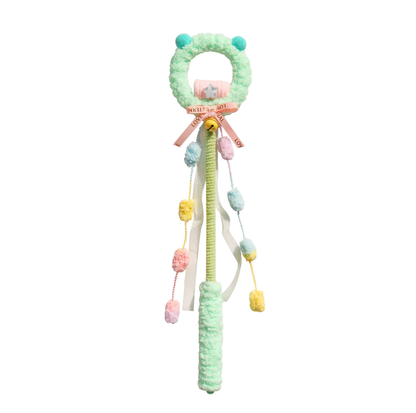 Fluffy Sound Cat Teaser Wand with Bell