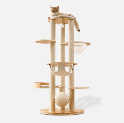 Loft Wooden Multi-Level Cat Tree
