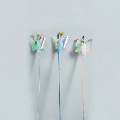 Shiny Butterfly Telescopic Cat Wand