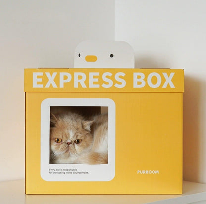 PURROOM Little Chicken Series -  Express Box Themed Cat Scratching Board