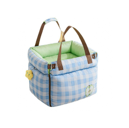 Water-Resistant Convertible Pet Car Seat and Bed with Safety Clip