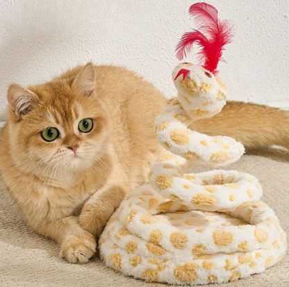 Wiggle Snake Interactive Spring Cat Toy with Chirping Sound