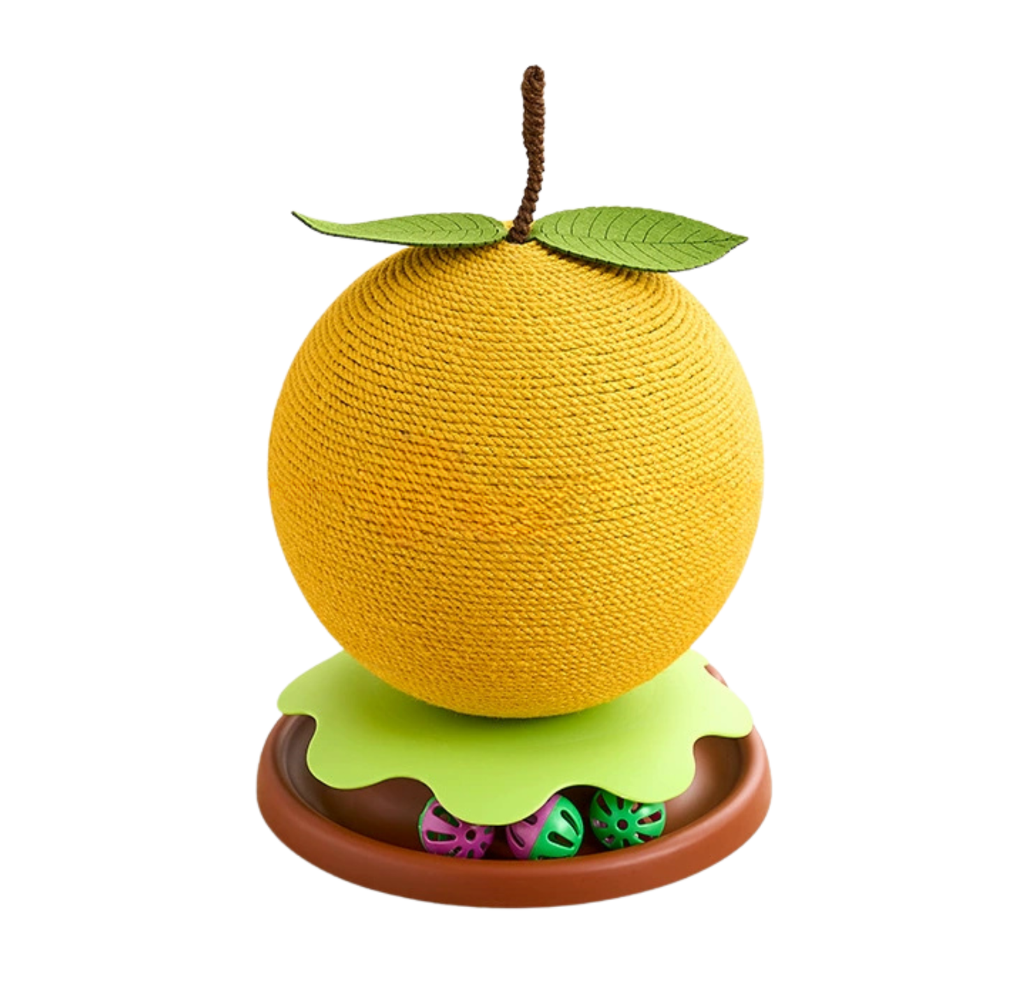 Sisal Ball Cat Scratcher with Track Toy