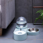 Spherical Double Cat and Small Dog Bowl With Automatic Water Refill