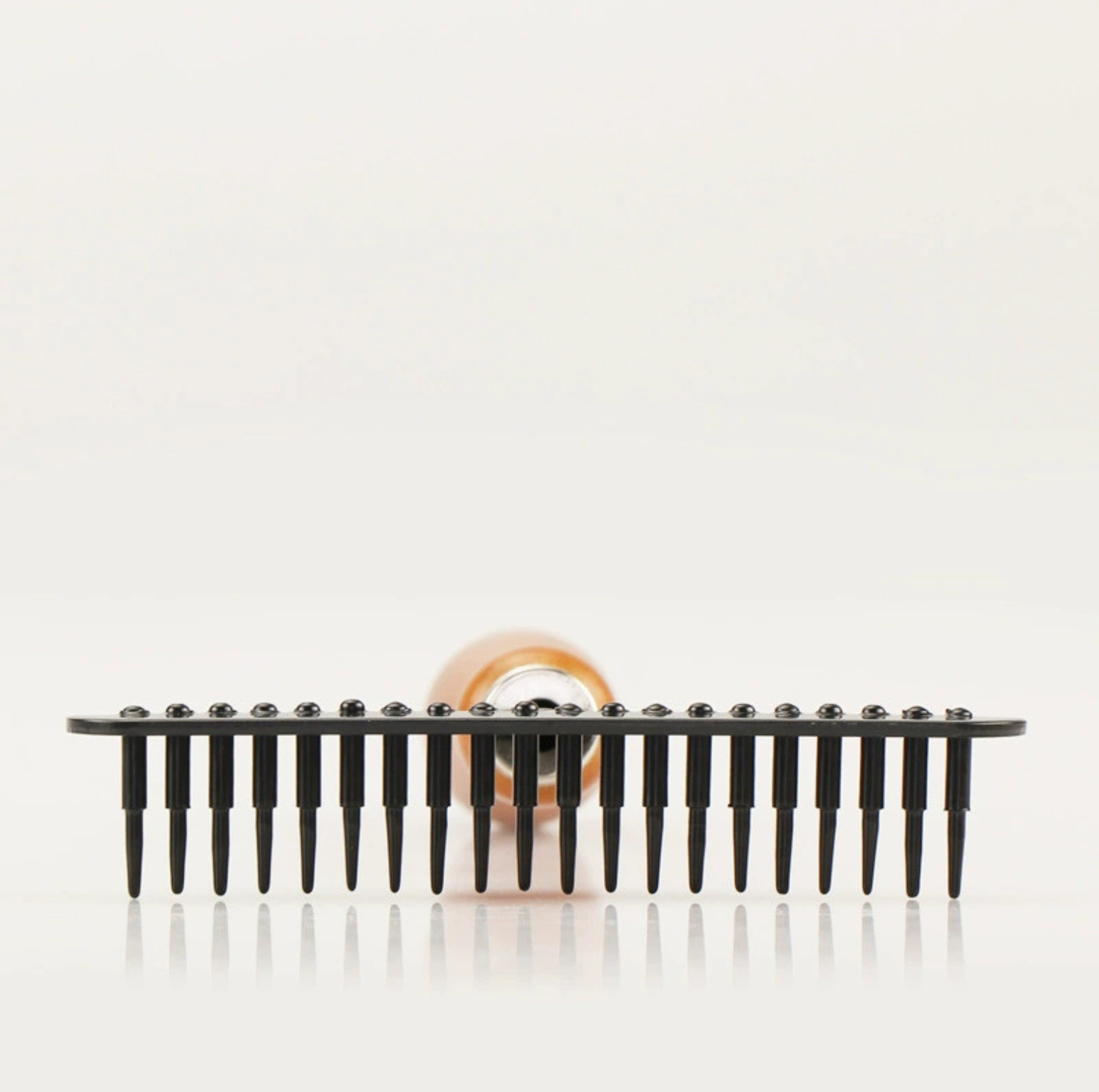 Stainless Steel Pet Undercoat Rake with Arc Wood Handle for Cats & Dogs