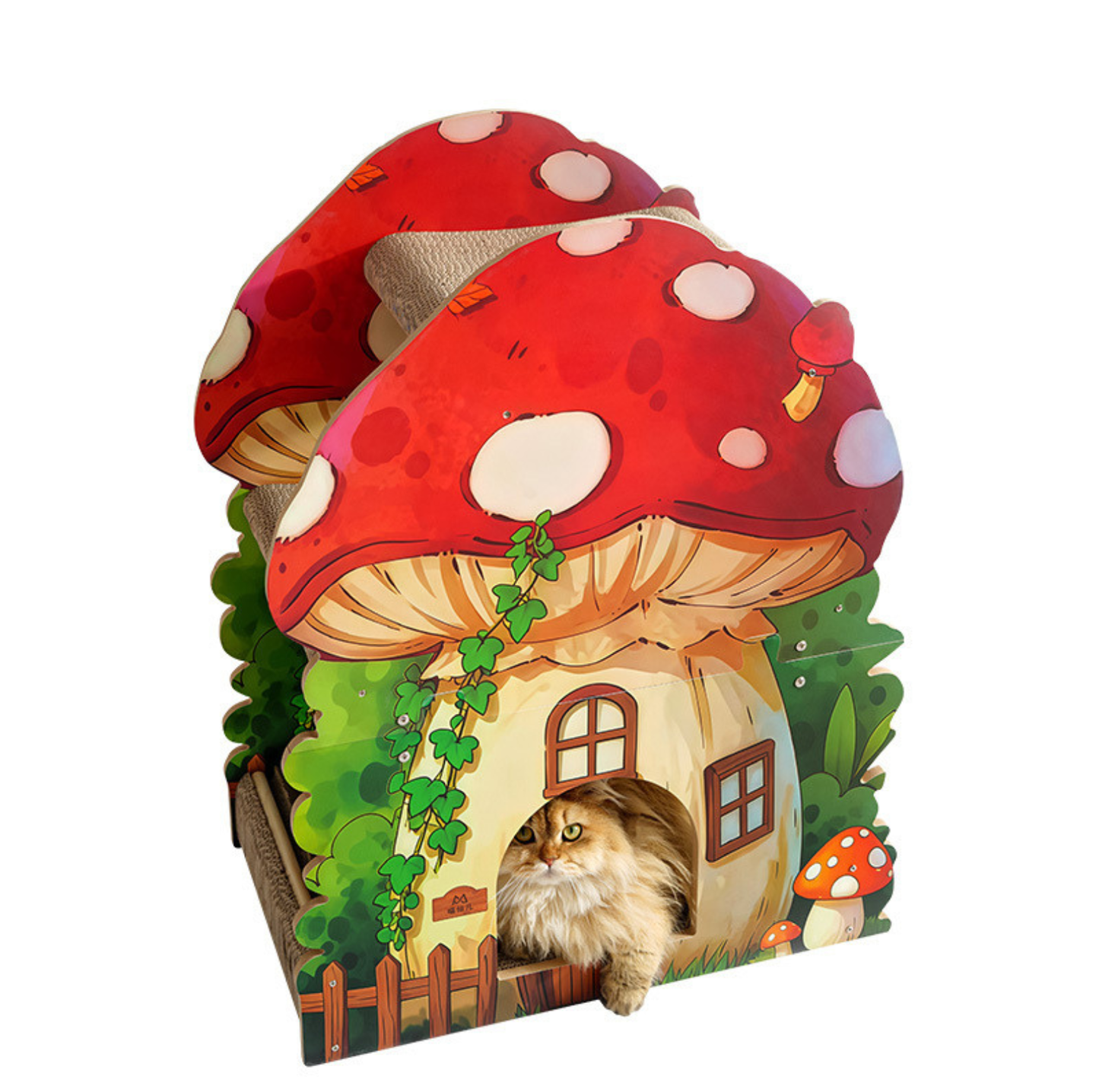 Mushroom House Cat Scratcher