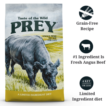 Taste of the Wild Prey - Angus Beef Cat Dry Cat Food 6.8kg