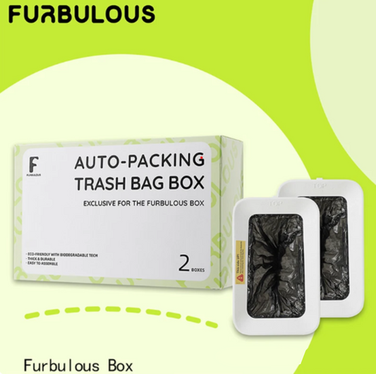 Furbulous Auto-Packing Trash Bag Box 2 Pieces (Only Suitable for FURBULOUS LITTER BOX)