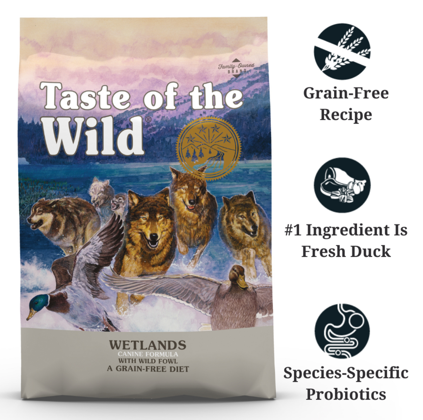 TASTE OF THE WILD Grain Free-Wetlands Canine Dog Dry Food 12.2kg