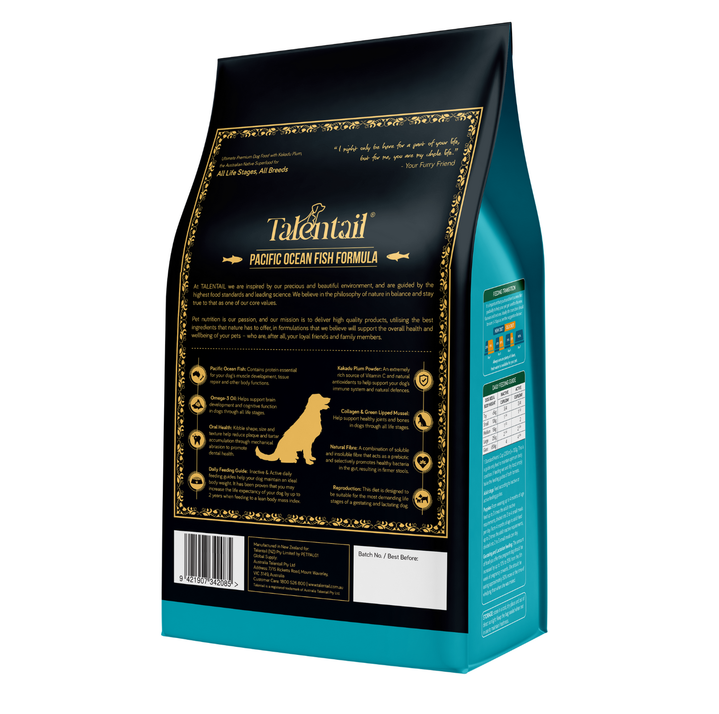 Talentail Ultimate Pacific Ocean Fish Dry Dog Food 1.8kg