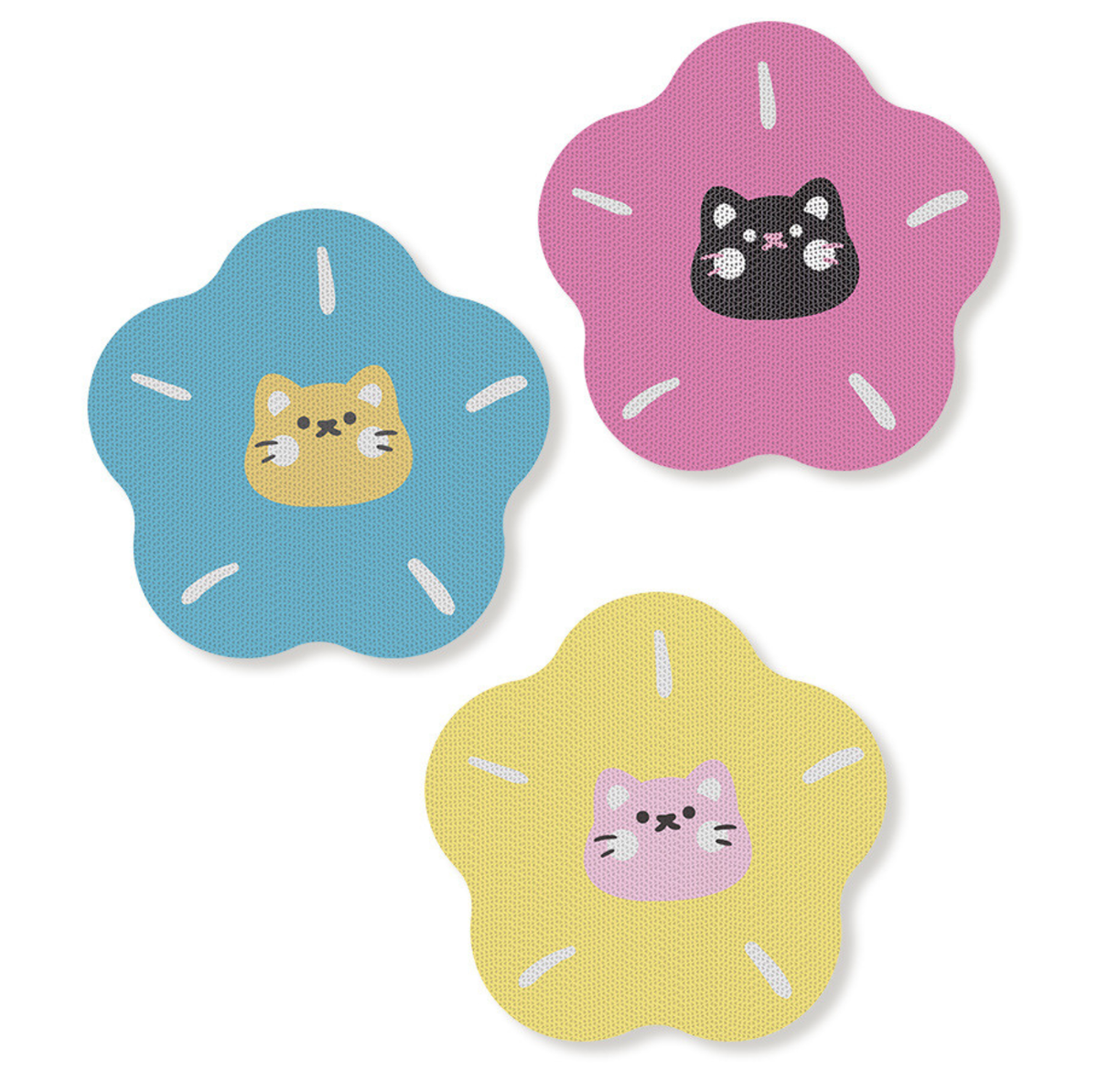 Flower-Shaped Self-Adhesive Corrugated Cat Scratcher