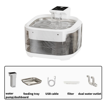 4.5L Rechargeable Wireless Pet Water Fountain