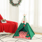 Festive Teepee: ZeZe's Christmas-Themed Pet Tent