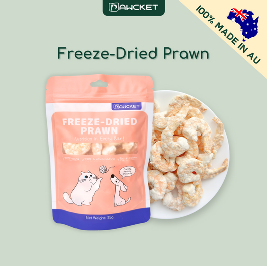 Pawcket Freeze-Dried Raw Prawn | Dog and Cat Treat