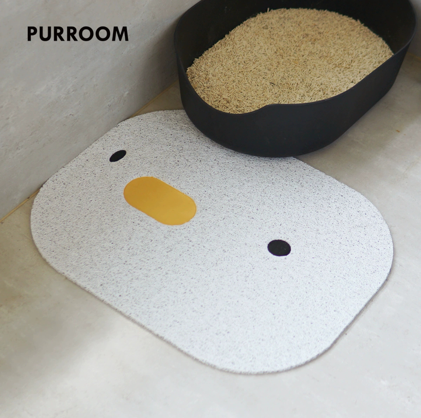 Purroom Little Chicken Series – Oval Cat Litter Mat