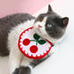 Plush Cartoon Design Pet Bib for Cats & Small Dogs