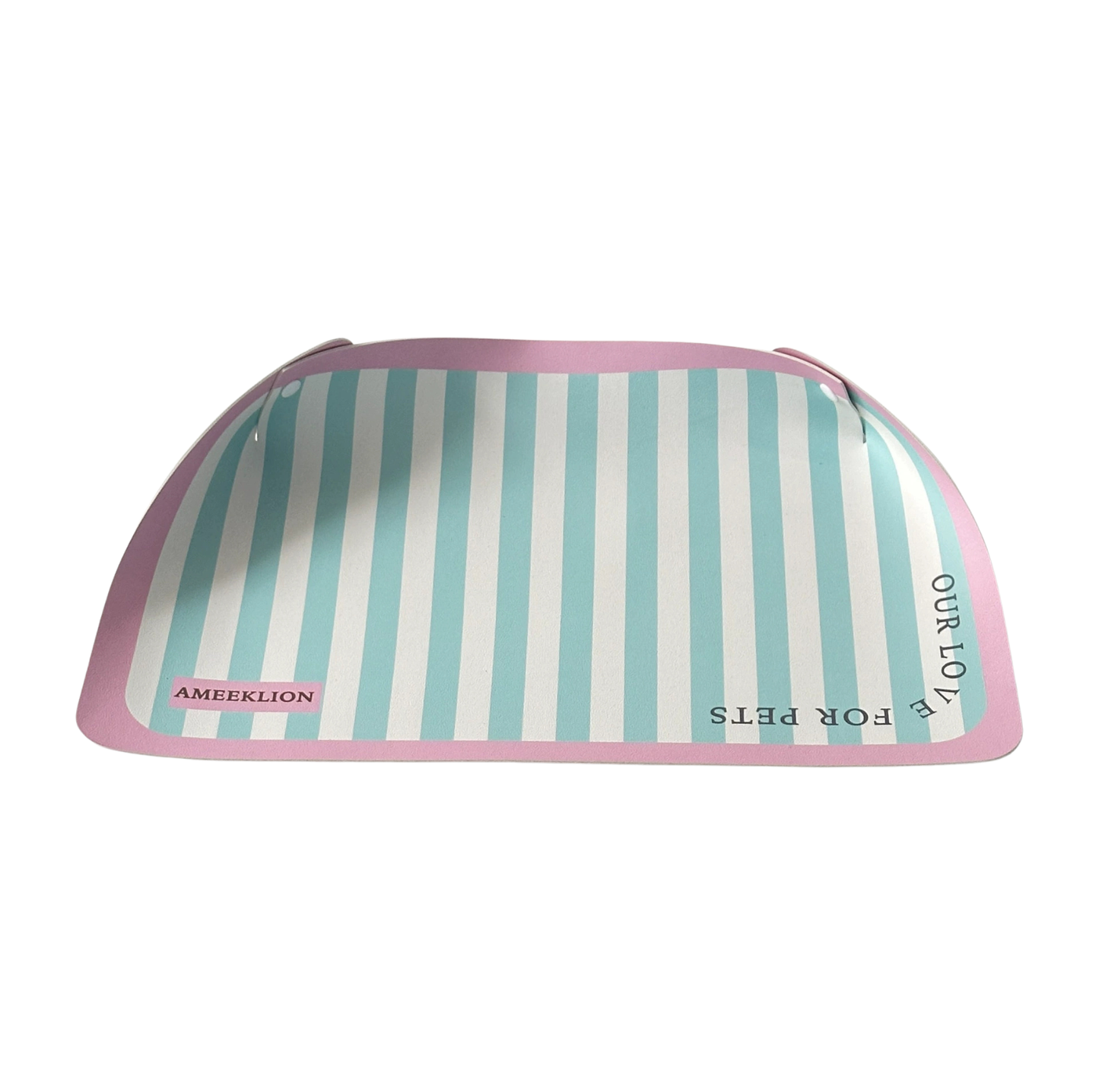 Strip Pattern Foldable PU Pet Feeding Mat