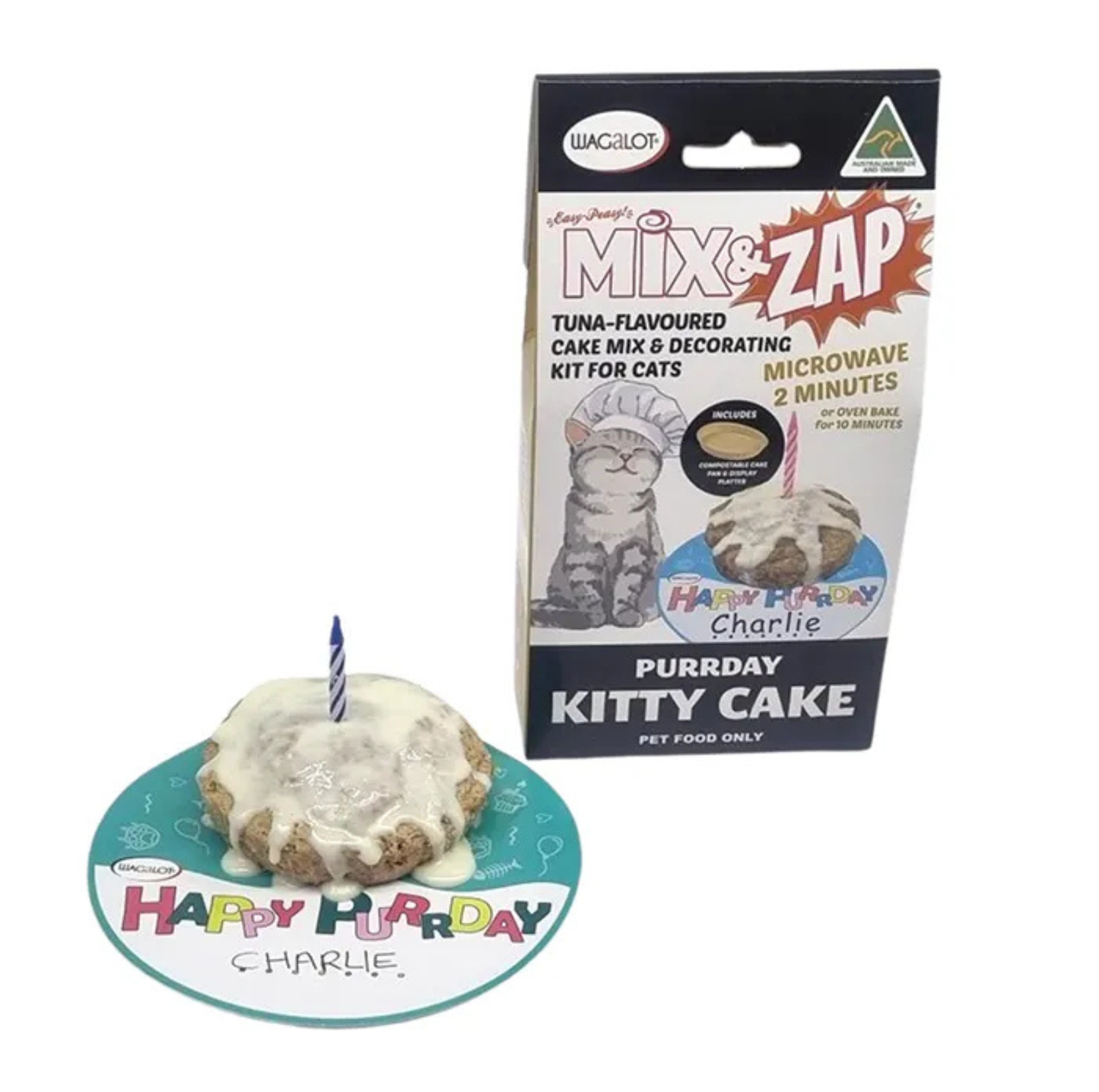 Wagalot Mix & Zap Kitty Cat Cake Kit Cat Treat