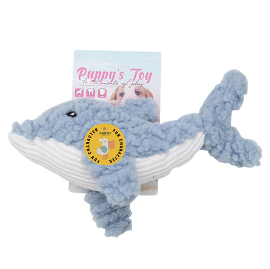 Cartoon Style Squeaky Plush Dog Toys