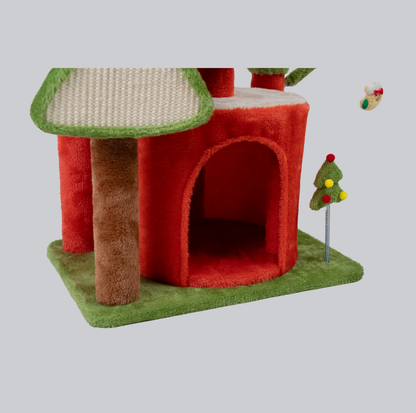 Christmas Tree-Themed Cat Tree (KC003)
