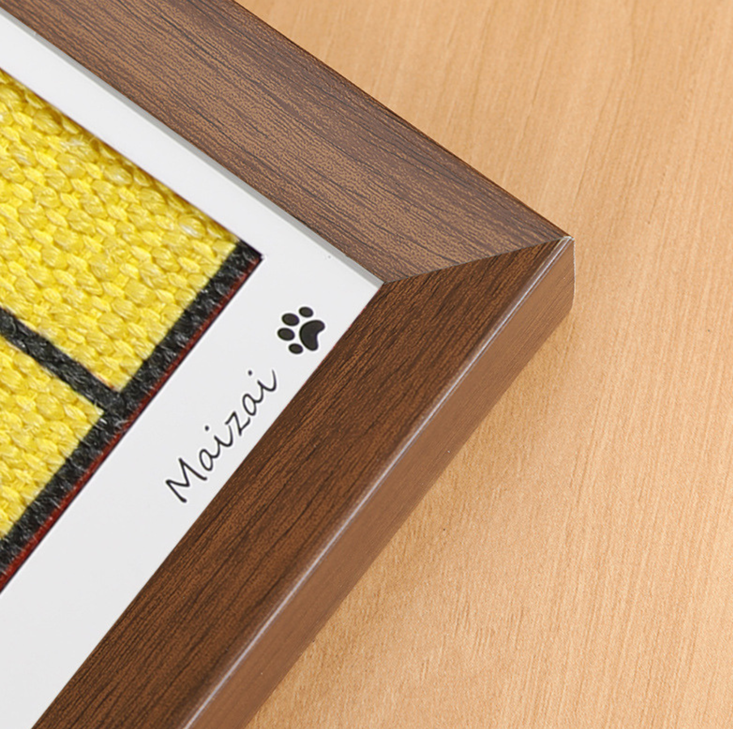 Framed Sisal Cat Scratching Board – Wall-Mounted Decorative Vertical Cat Scratcher