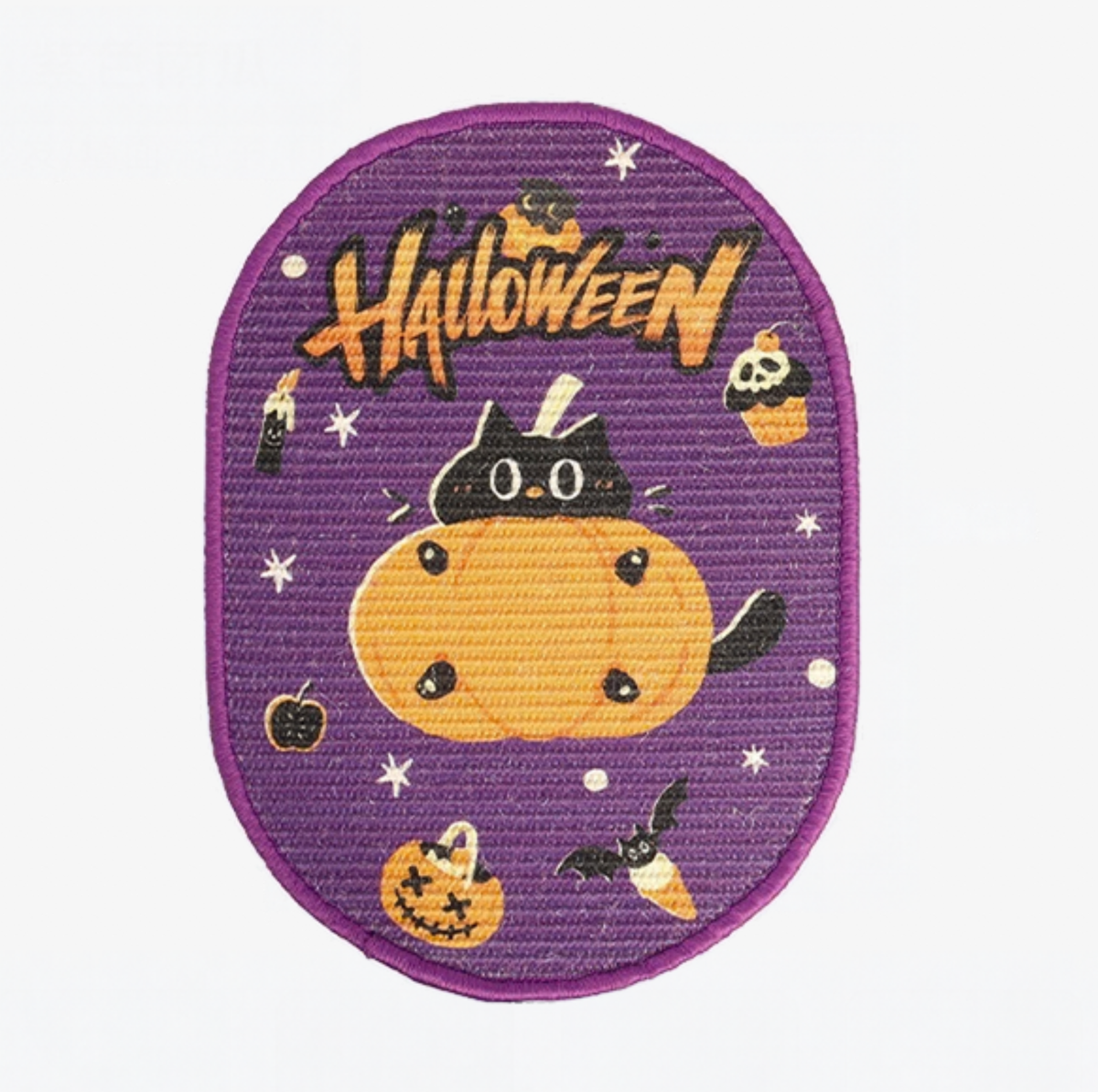 Halloween Self-Adhesive Sisal Cat Scratcher Mat